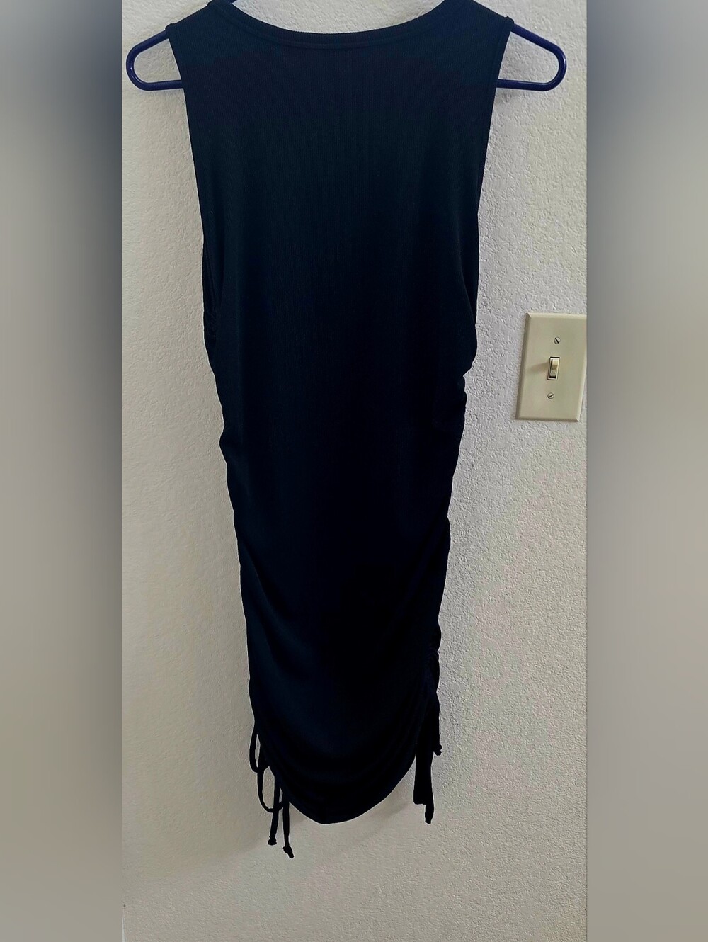Classic Black Women's Ruched Dress